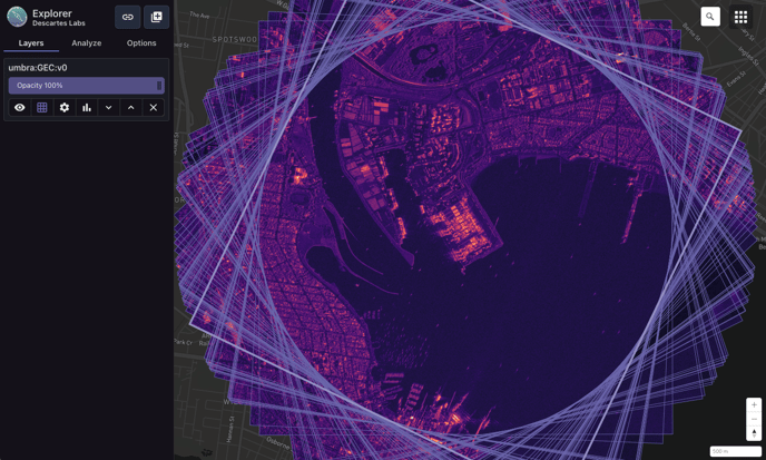 Umbra SAR data over Port Melbourne. Click to open in Explorer.